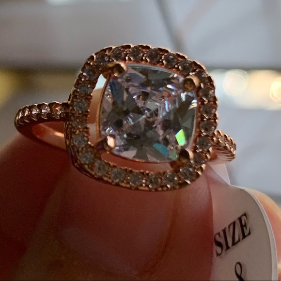 💎HPx2💎Super Gorgeos Halo Square Ring - Picture 4 of 9